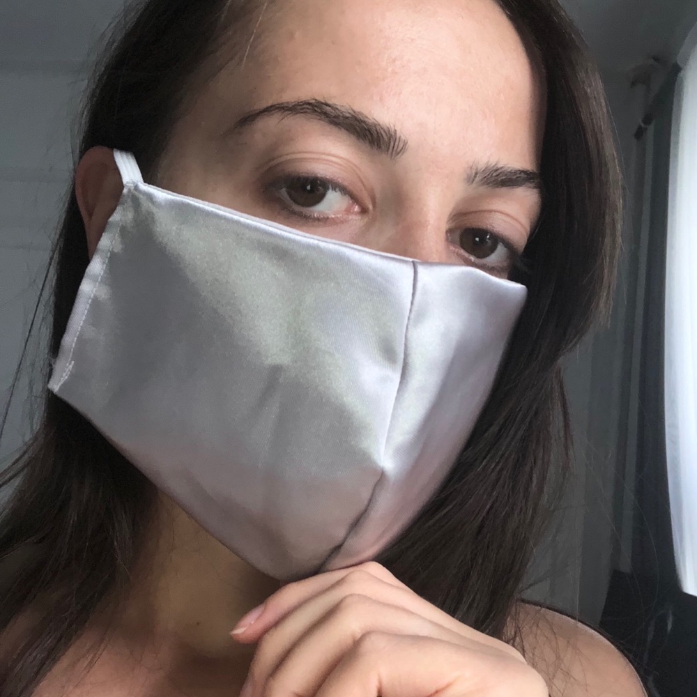 Silver Reusable Face Mask - Picture 4 of 4